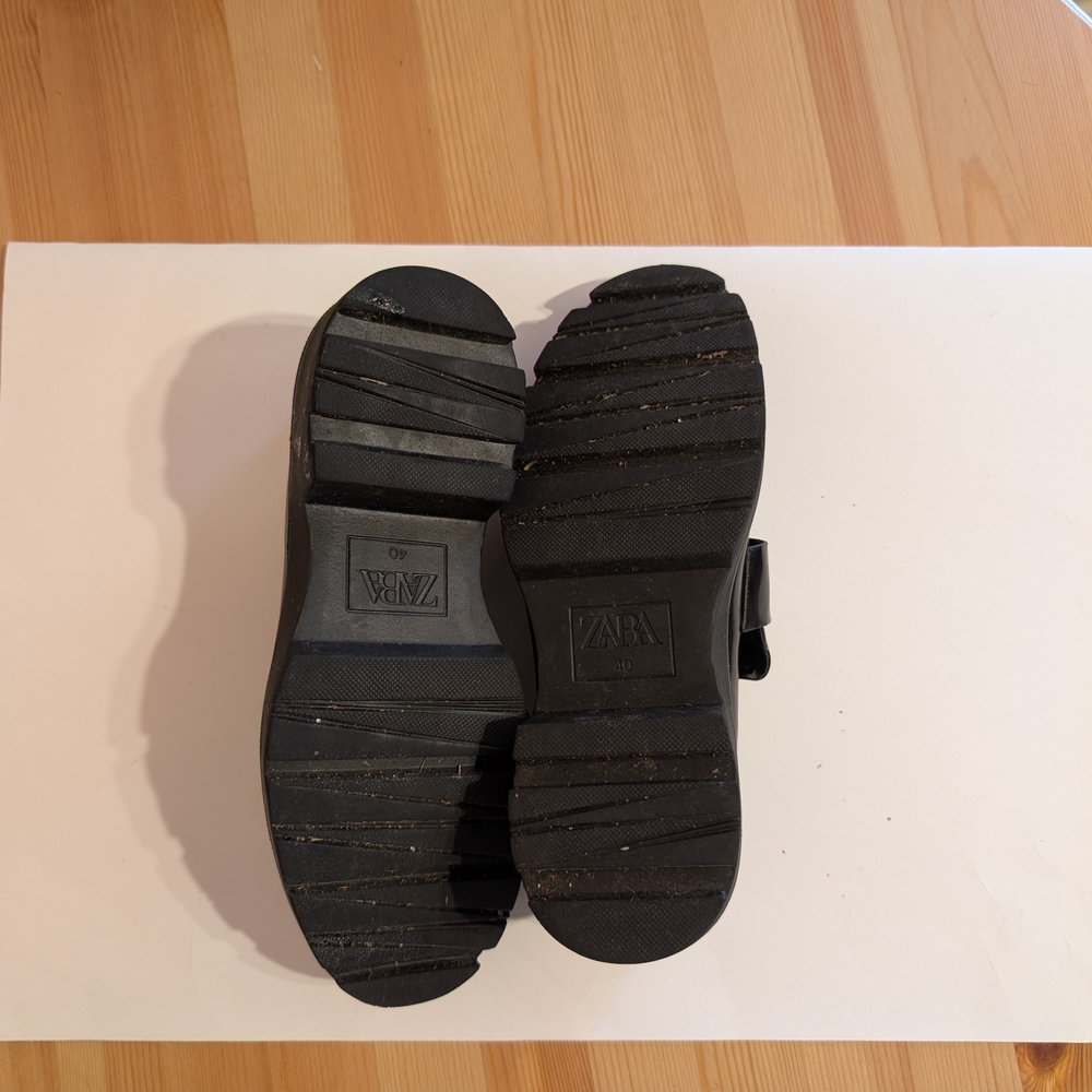 Zara Unisex Chunky Platform Loafers - Picture 4 of 4